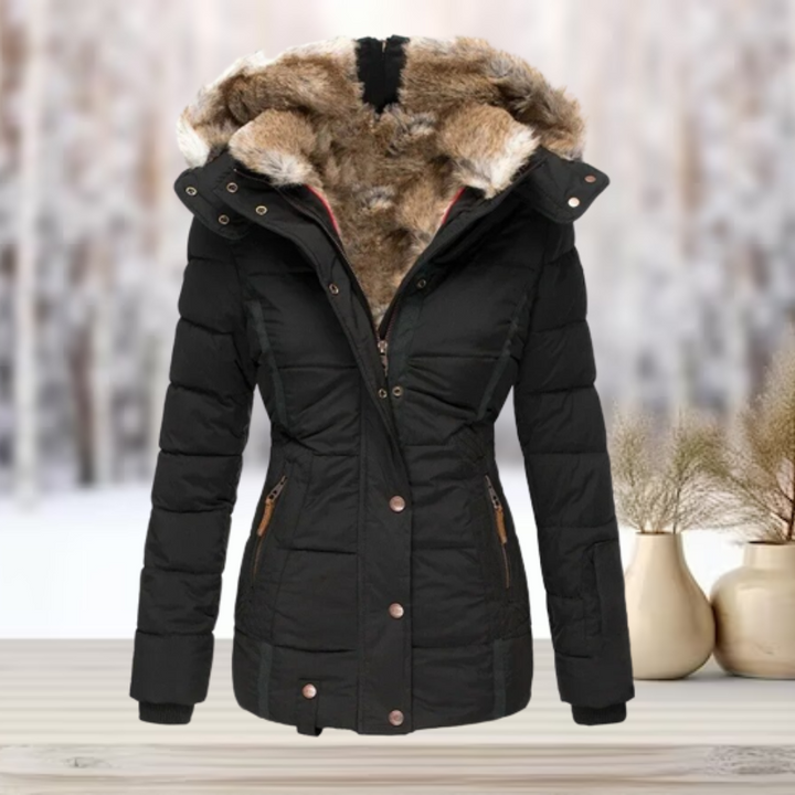 Stijlvolle winterparka voor dames met ruime capuchon voor extra warmte