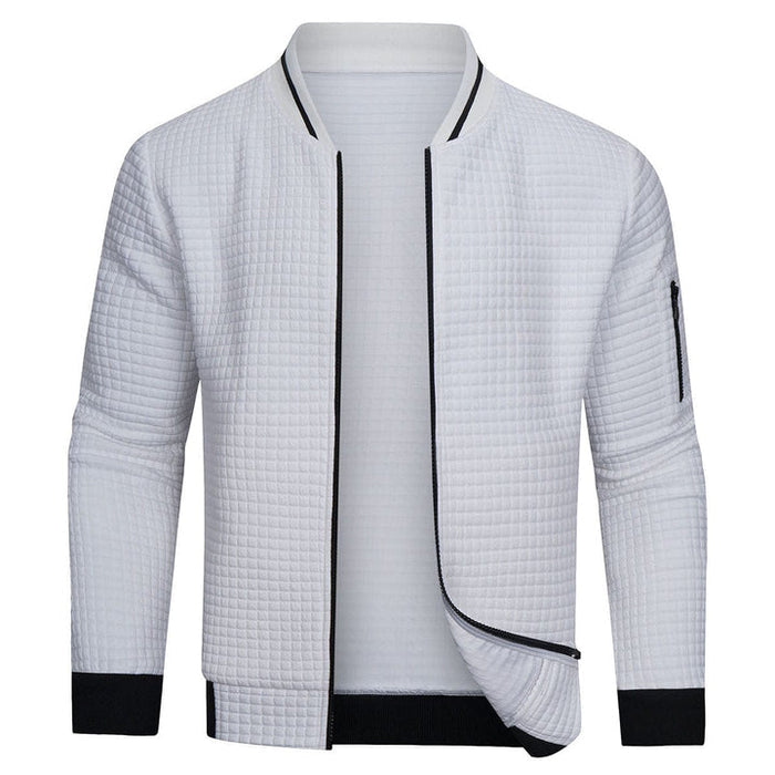 Casual herenjack met strak minimalistisch design en warme pasvorm
