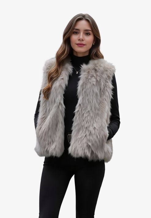 Dames Gilet Zonder Mouwen met Modern en Veelzijdig Ontwerp