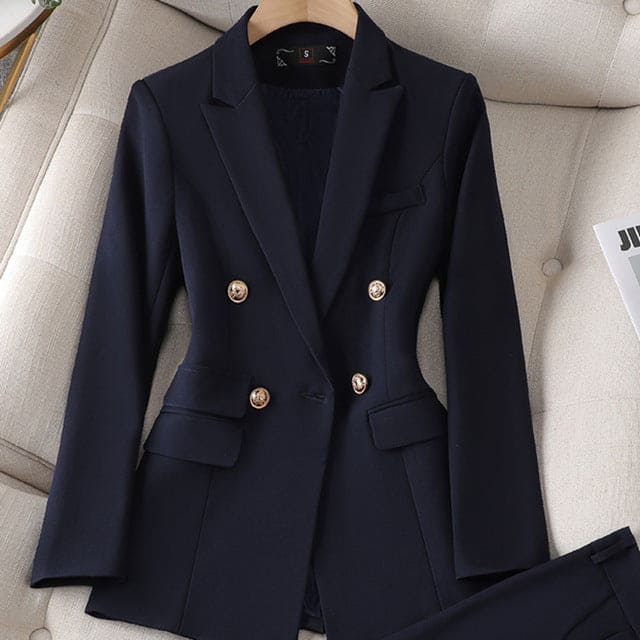 Trendy broek en blazer set voor dames