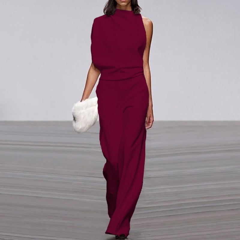 Adriana - Trendsettende Abstracte Print Jumpsuit