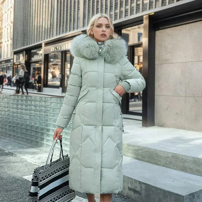 Comfortabele en warme winterjas voor dames met ruime capuchon