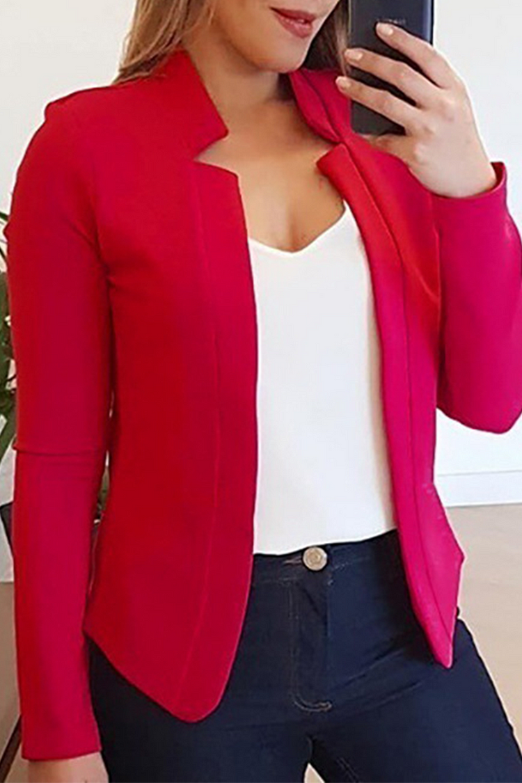 Trendy Dames Patchwork Vest met Cardigan Kraag - Veelzijdige Bovenkleding