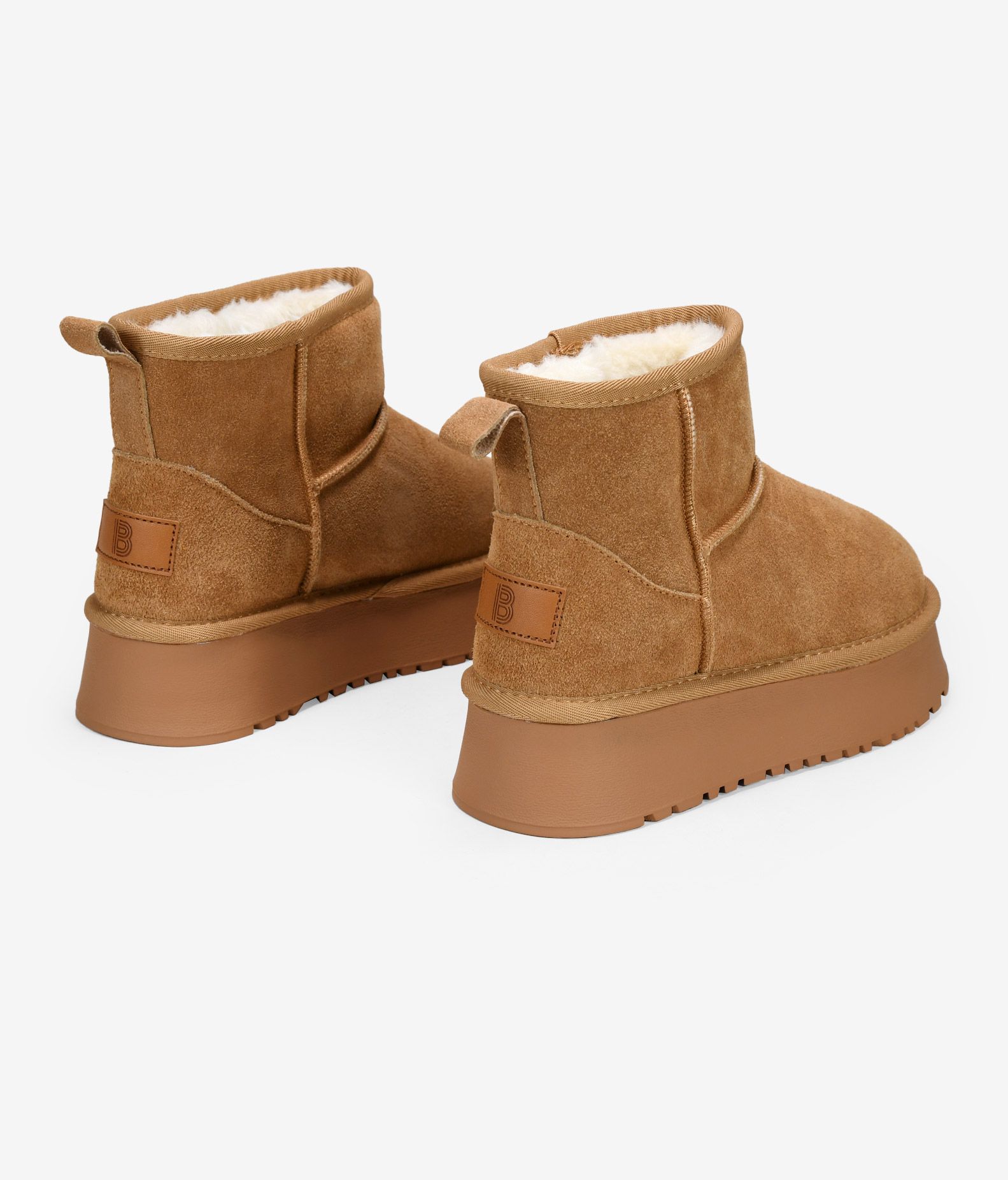 Trendy winter enkellaarzen voor dames met plateauzool