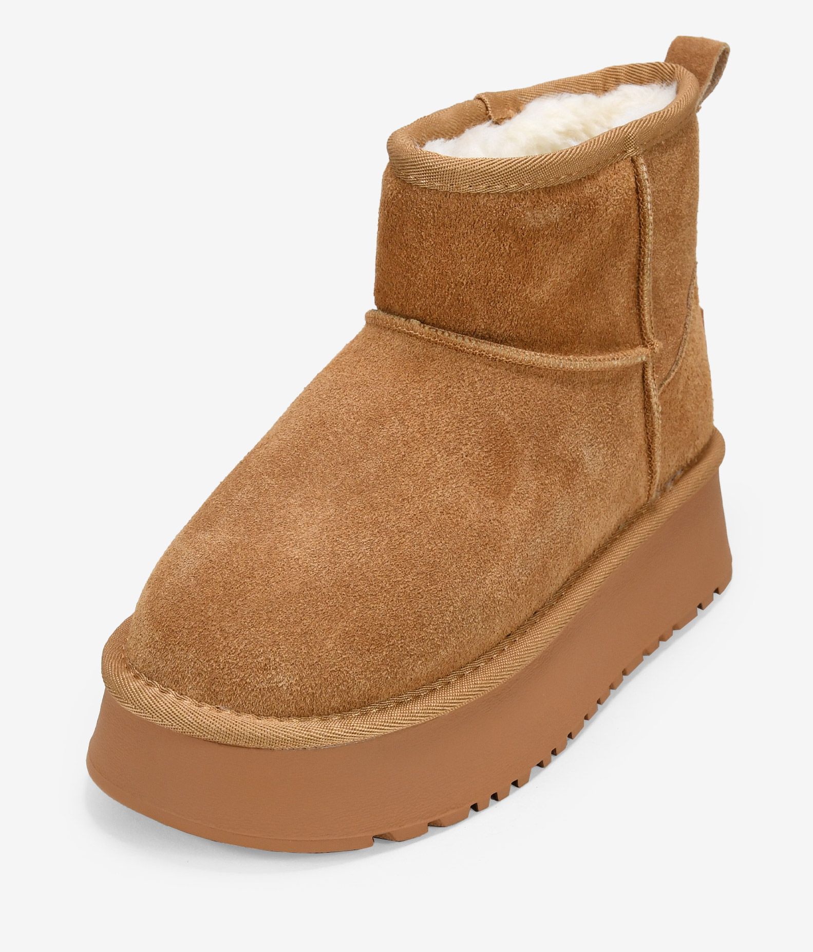 Trendy winter enkellaarzen voor dames met plateauzool