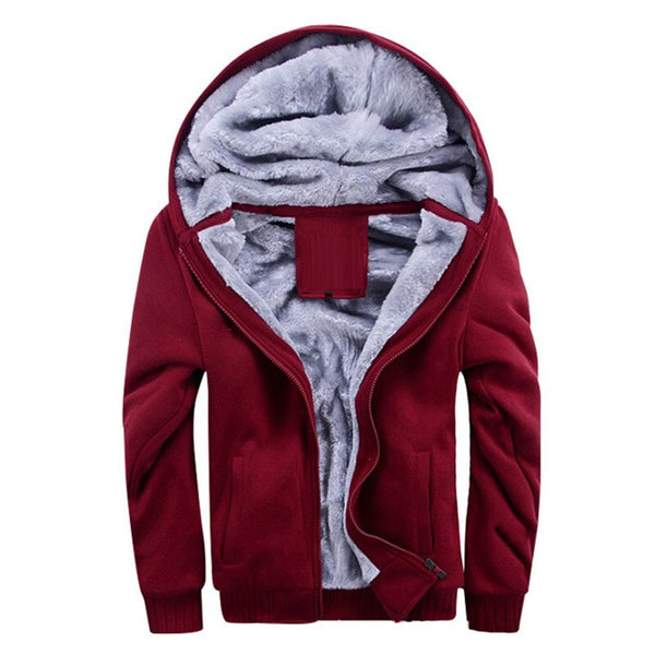 Wintertrui met ritssluiting en capuchon, comfortabel in gebruik