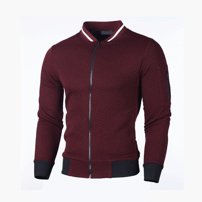 Casual herenjack met strak minimalistisch design en warme pasvorm