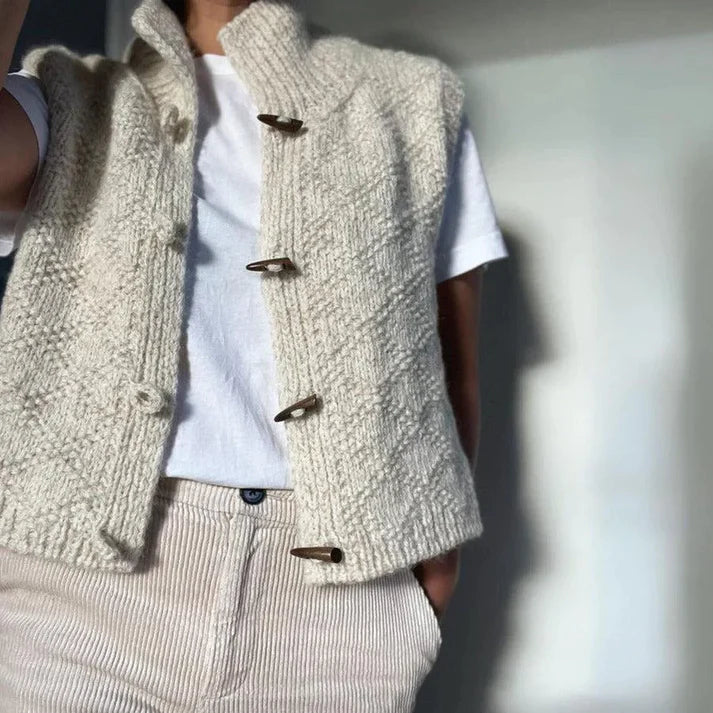 Sophie - Stijlvolle Mouwloze Cardigan