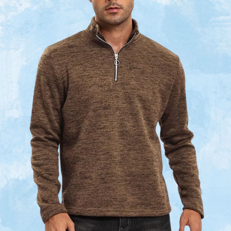 Sweater met halve rits voor een dynamische uitstraling