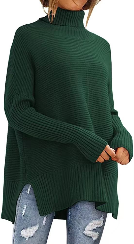 hippe Oversized Coltrui voor Dames – Comfortabele Herfst Tuniek Met Wijde Mouwen