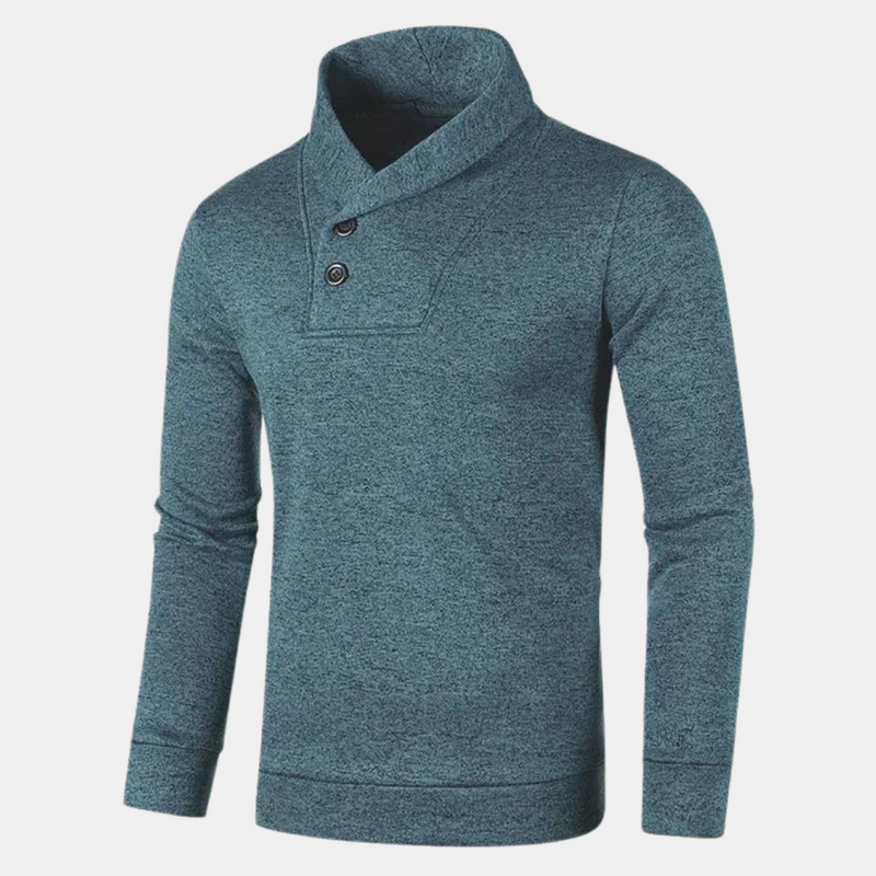 Moderne heren sweater met trendy kraag en comfortabele pasvorm
