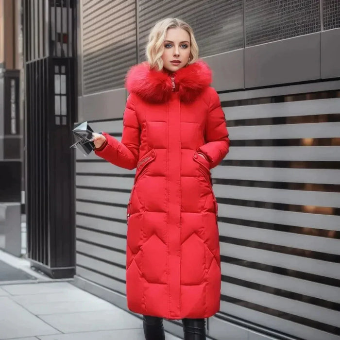 Comfortabele en warme winterjas voor dames met ruime capuchon