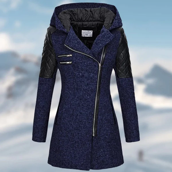 Elegante winterjas met gedetailleerd ontwerp en comfortabele pasvorm