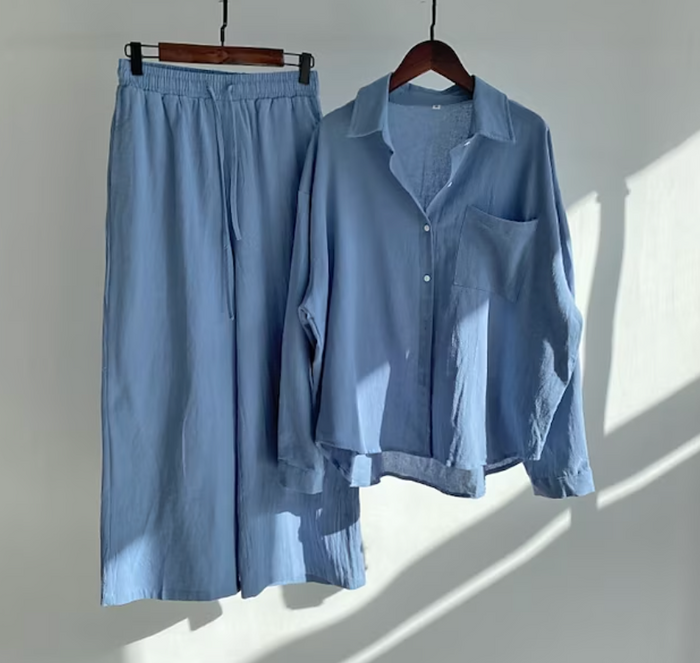 Modieuze Zomerset voor Dames met Shirt en Broek