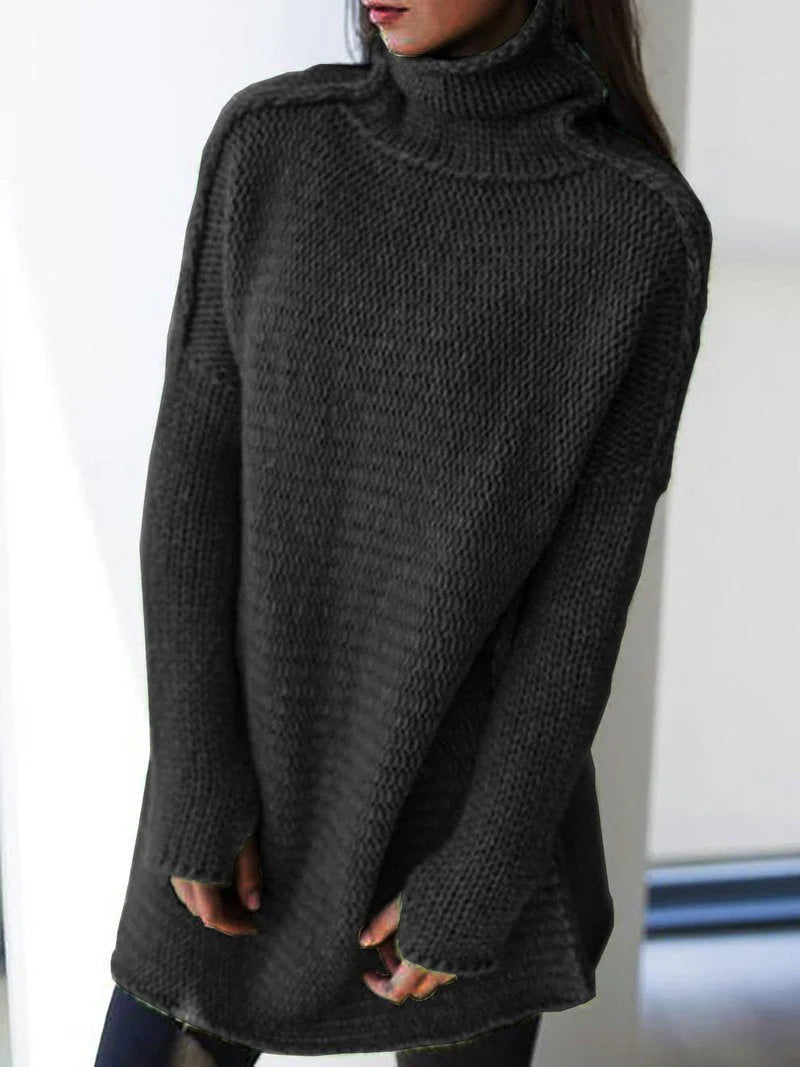 Comfortabele lange coltrui met oversized pasvorm