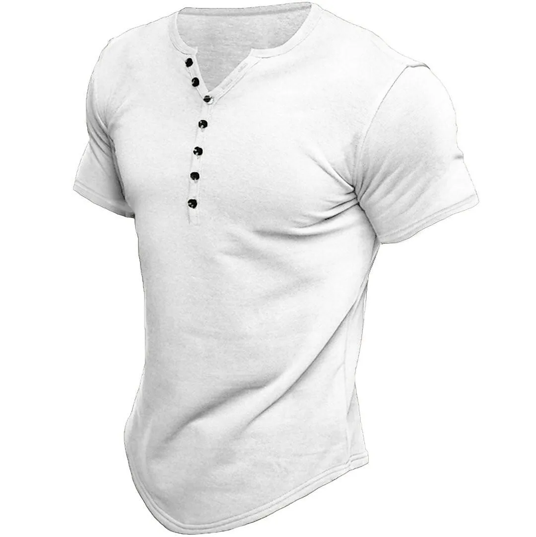 Stijlvol heren T-shirt met korte mouwen in een klassiek monochroom ontwerp.