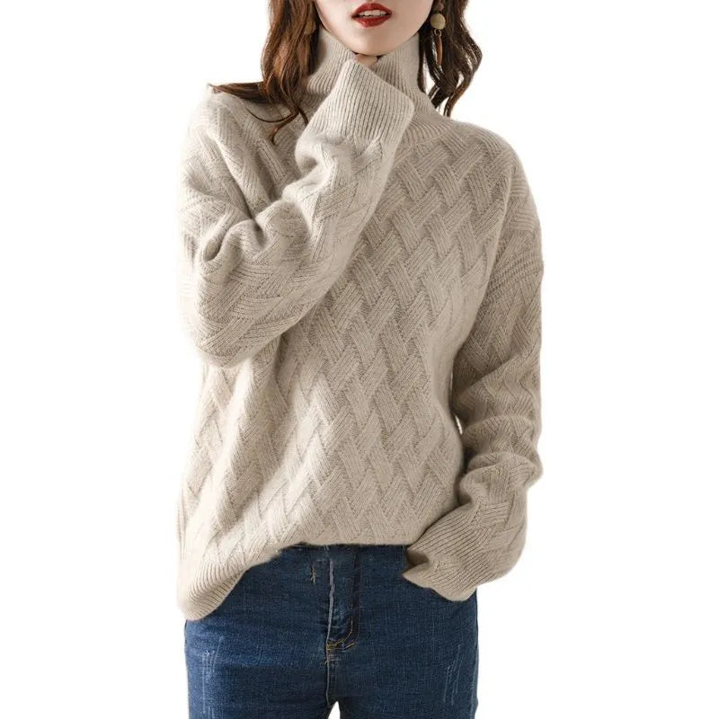 Trendy en comfortabele damestrui met wijde hals – Perfect voor de winter