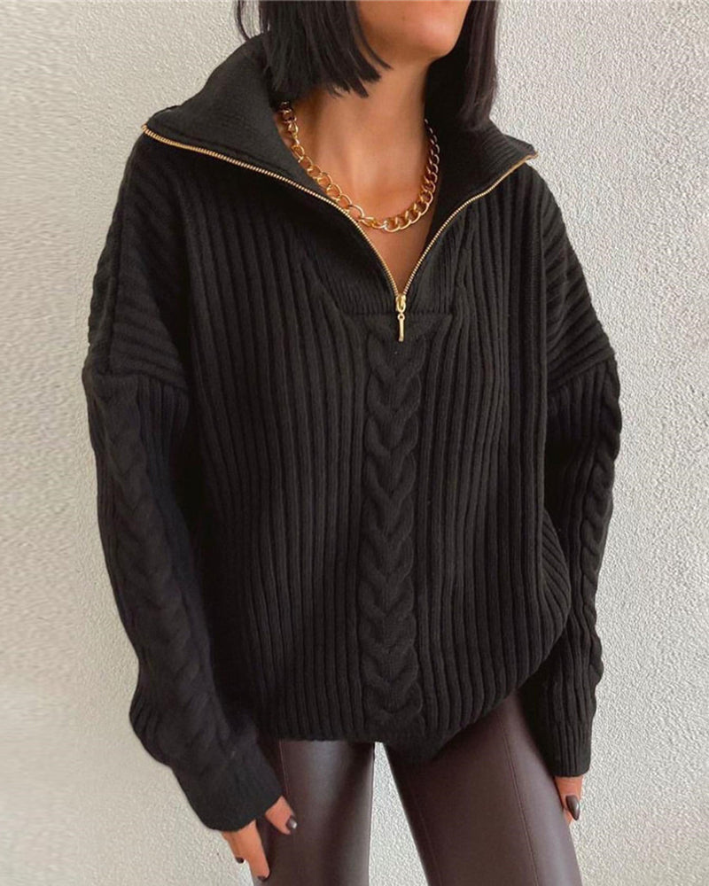 Eenvoudige en Stijlvolle Algemeen Sweater - Leena-Jamie