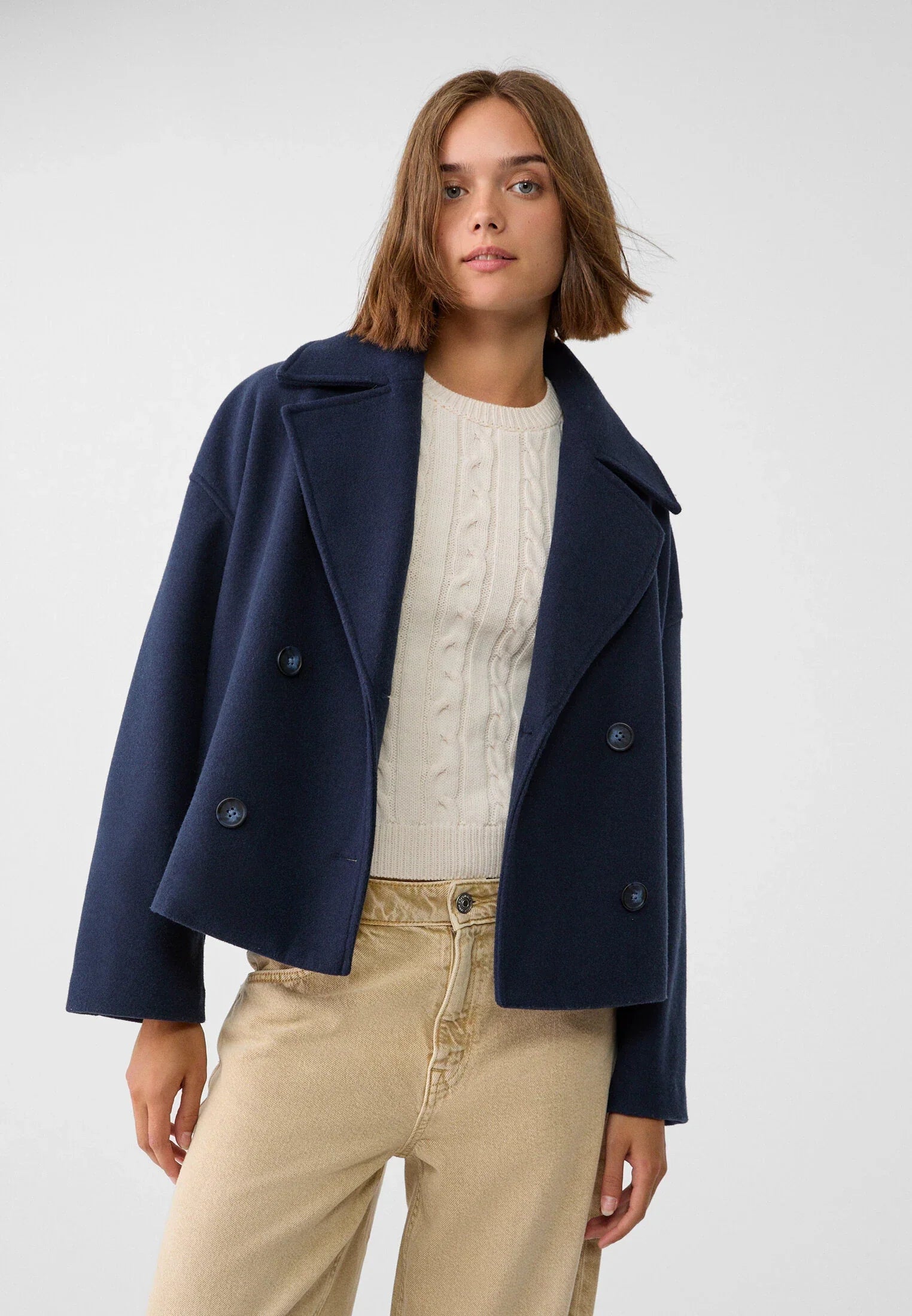 Casual korte jas voor een moderne look