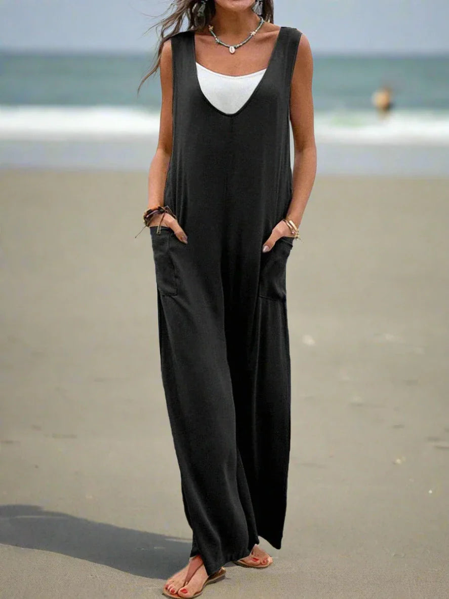 Diede - Stijl & Comfort Jumpsuit met wijde benen