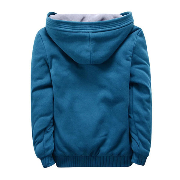 Wintertrui met ritssluiting en capuchon, comfortabel in gebruik