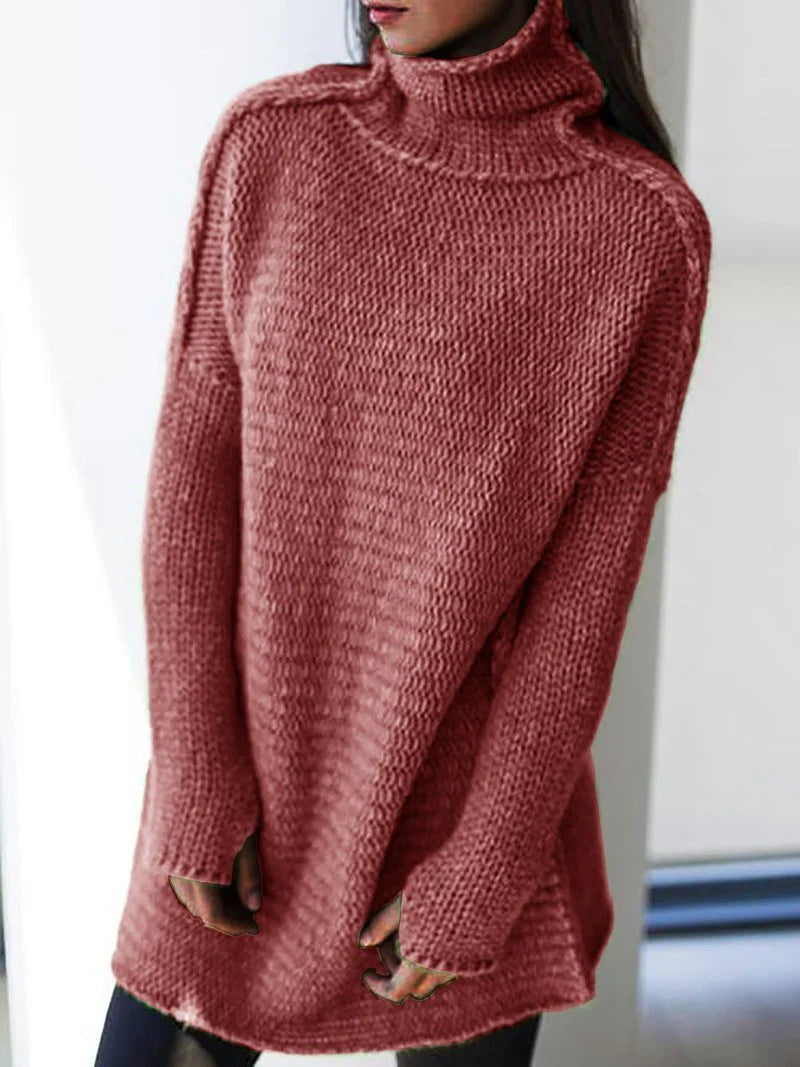 Comfortabele lange coltrui met oversized pasvorm