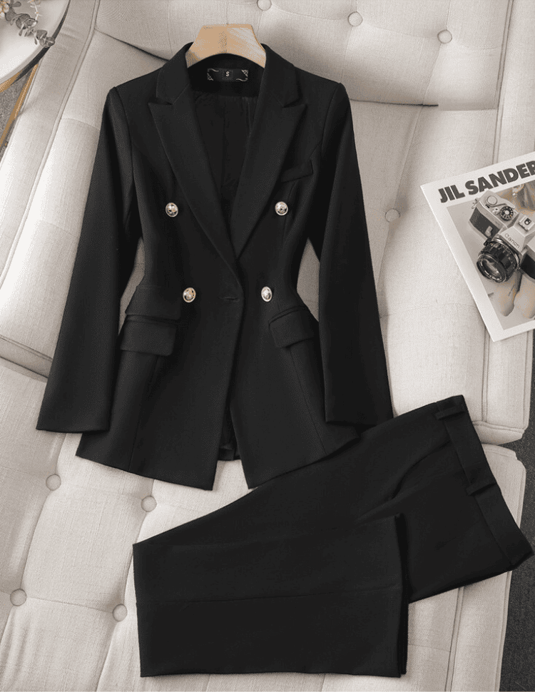 Trendy broek en blazer set voor dames