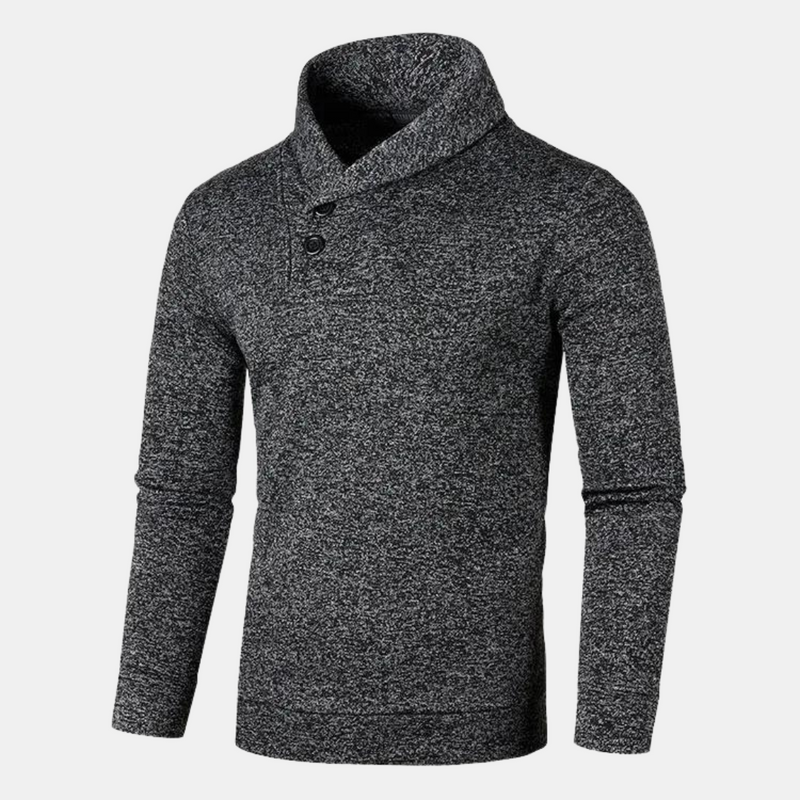 Moderne heren sweater met trendy kraag en comfortabele pasvorm