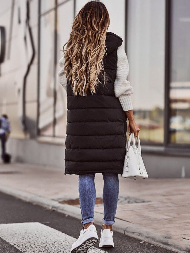 Warme en stijlvolle lange gilet voor dames