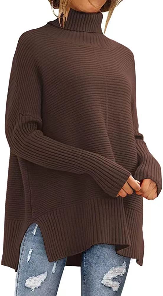 hippe Oversized Coltrui voor Dames – Comfortabele Herfst Tuniek Met Wijde Mouwen