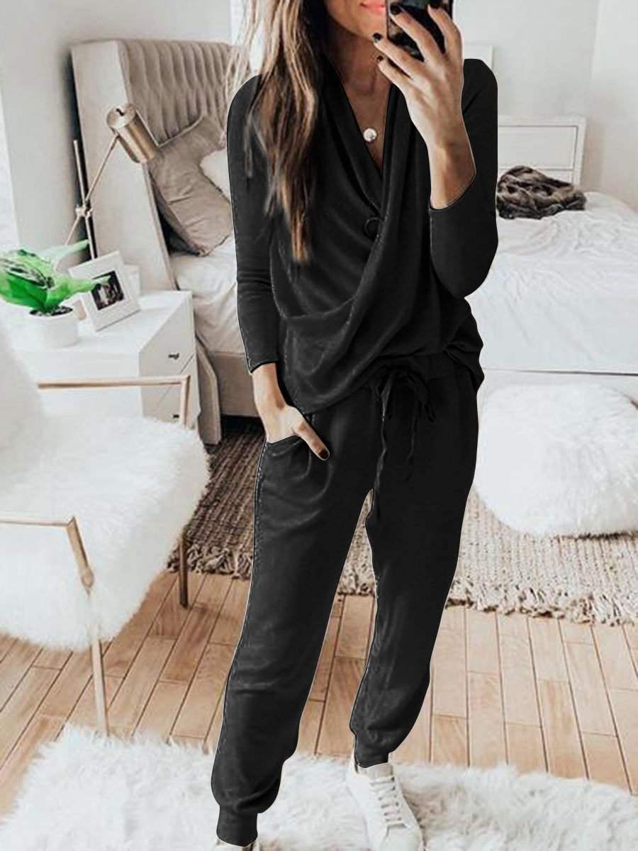 Dames Jumpsuit met Lange Mouwen – Perfect voor Vrije Tijd en Dagelijks Gebruik