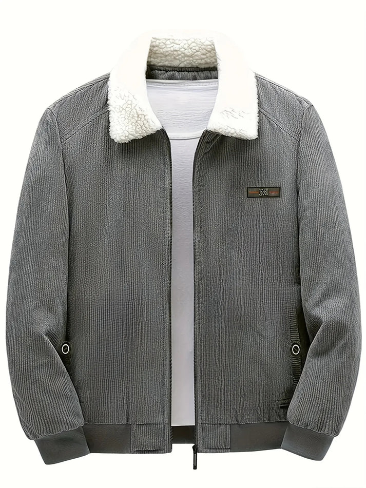 Stijlvolle Retro Heren Winterjas met Lange Mouwen