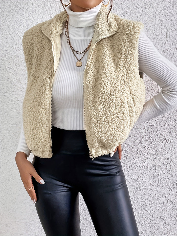Stijlvolle en lichte damesgilet met ritssluiting voor extra comfort