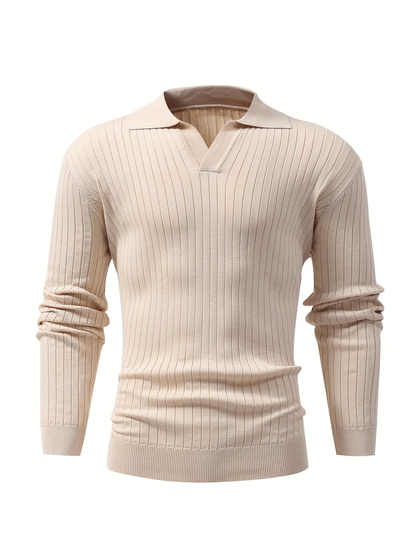 Modieuze Trui met V-Hals voor Heren – Comfortabel voor Herfst en Winter
