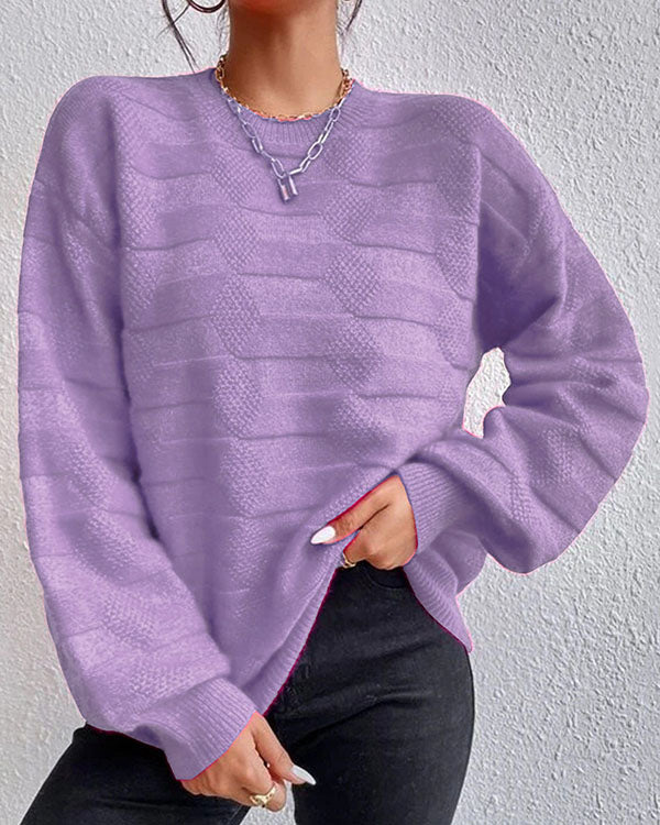 Eenvoudige Effen Trui voor Dames – Ideaal voor Casual Looks
