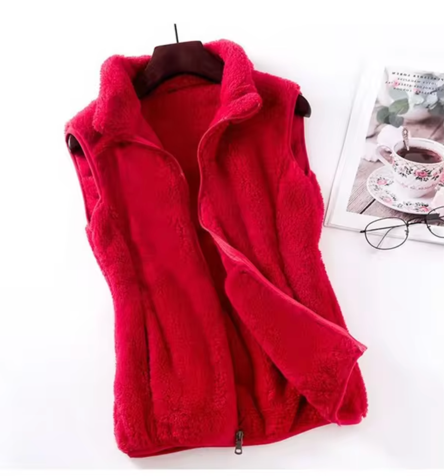 arme en comfortabele damesvest voor koude dagen