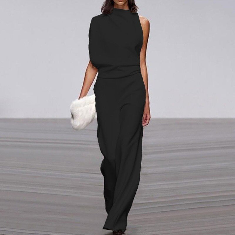 Adriana - Trendsettende Abstracte Print Jumpsuit
