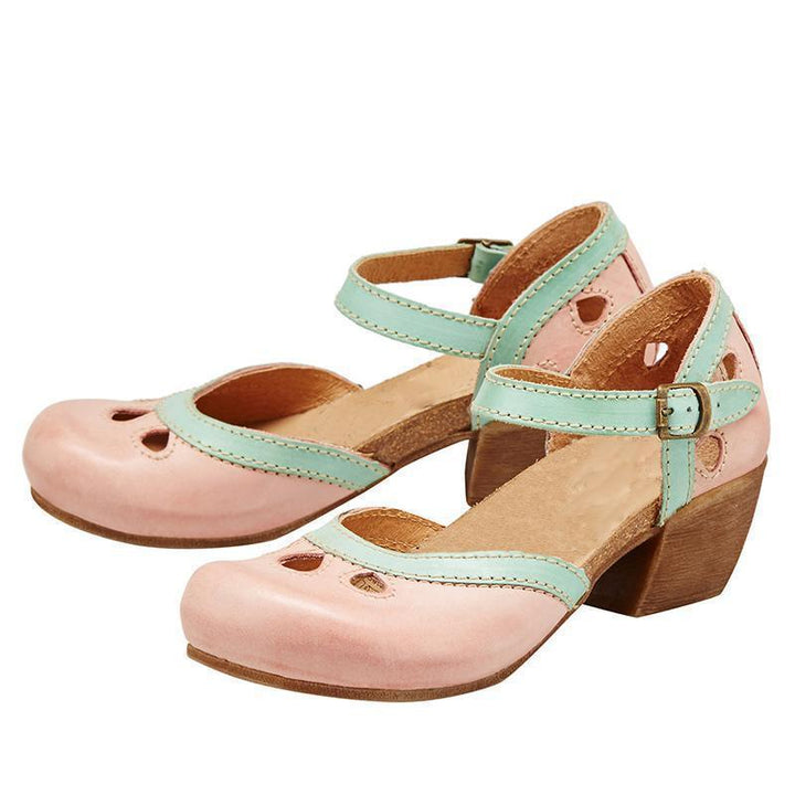 Vrouwelijke Elegante Sandalen met Lage Hak