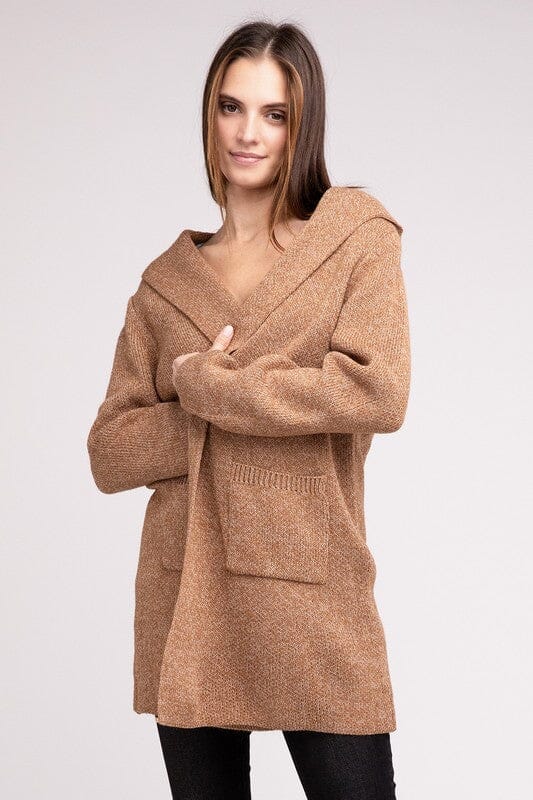 Lena Strikbare Heren Hoodie Open Voorkant Cardigan
