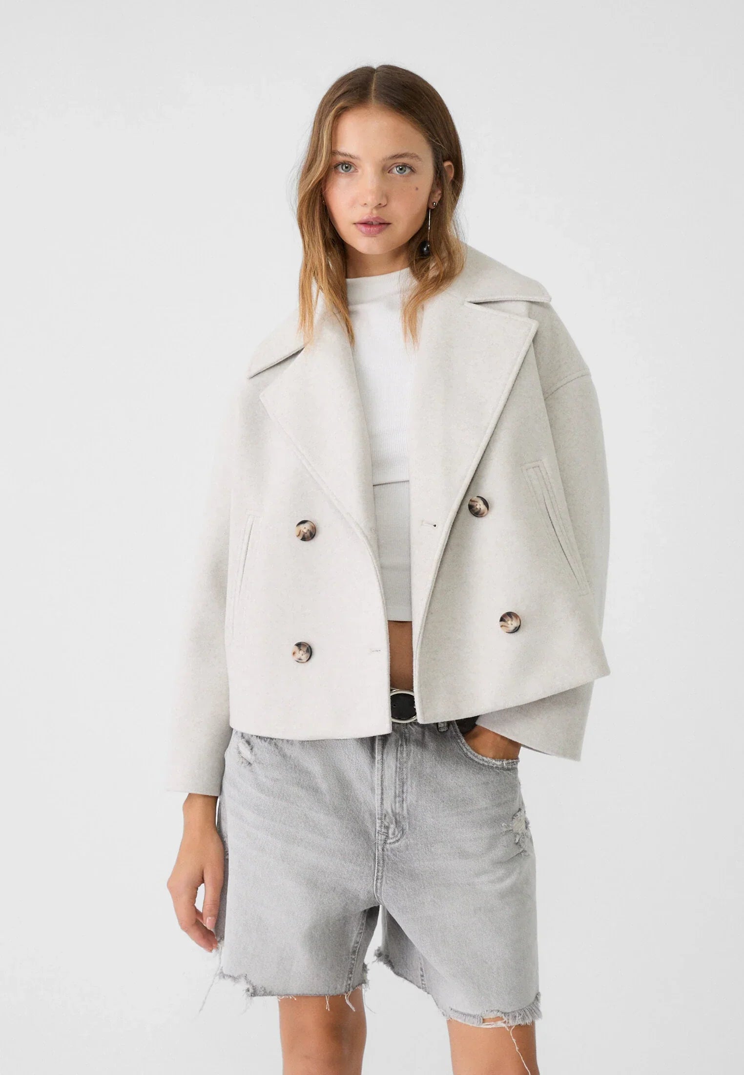 Casual korte jas voor een moderne look