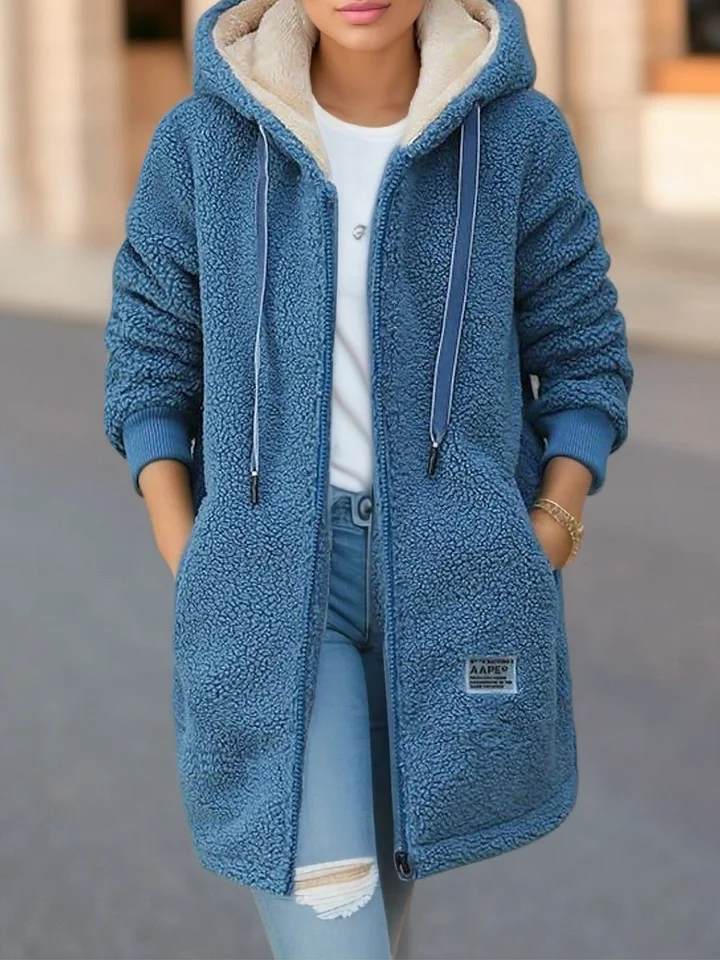 Trendy Damesjas met Capuchon en Rits – Comfortabel en Stijlvol