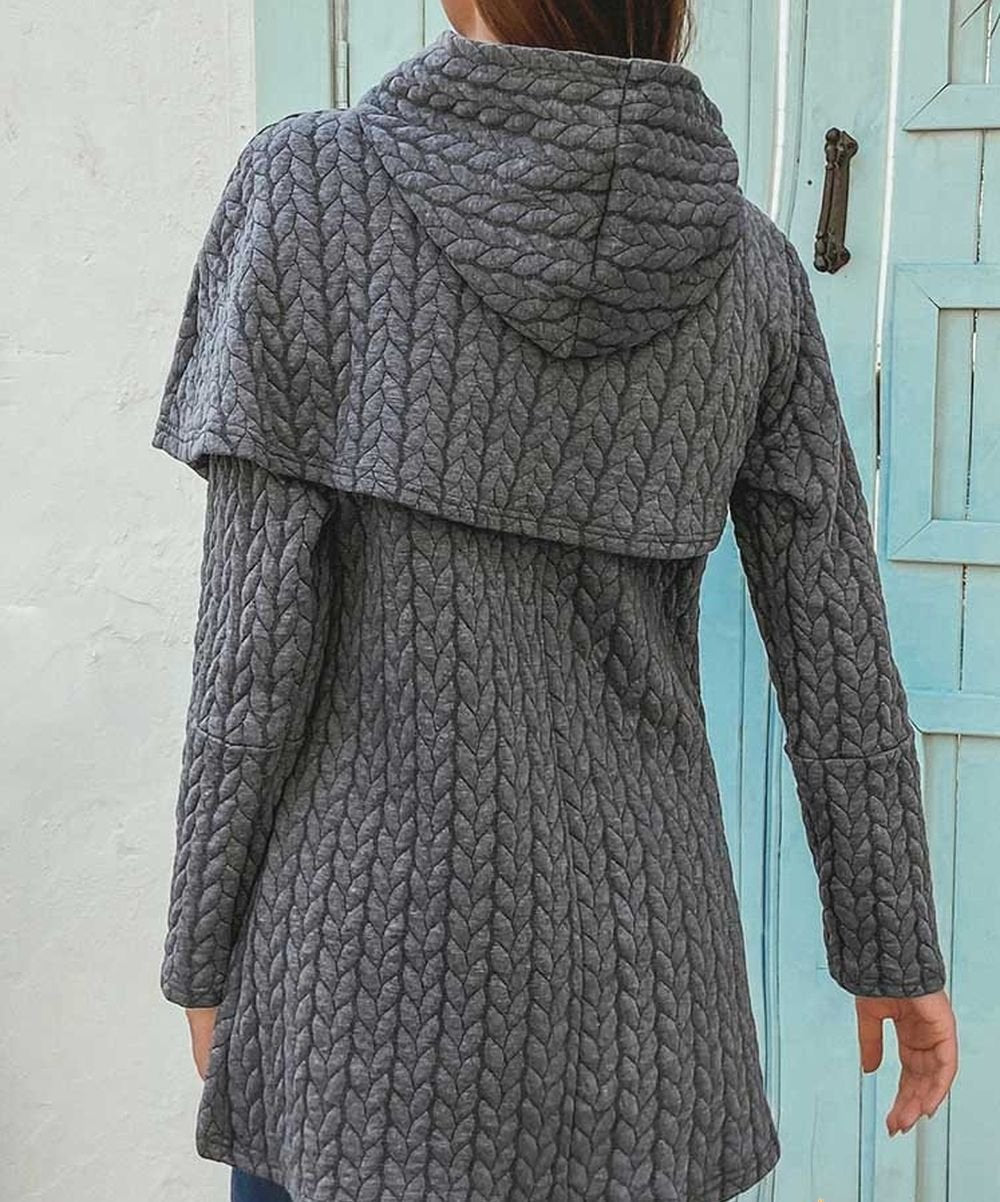 Comfortabele hoodie met capuchon en onconventionele zoom voor actieve dagen