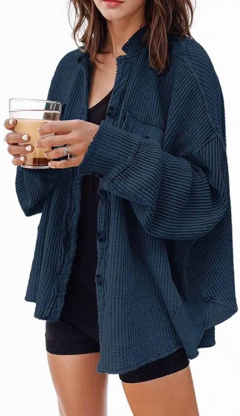 Modebewuste en Aanpasbare Kraagzak Patchwork Onregelmatige Hemdjas voor de Moderne Trendsetter