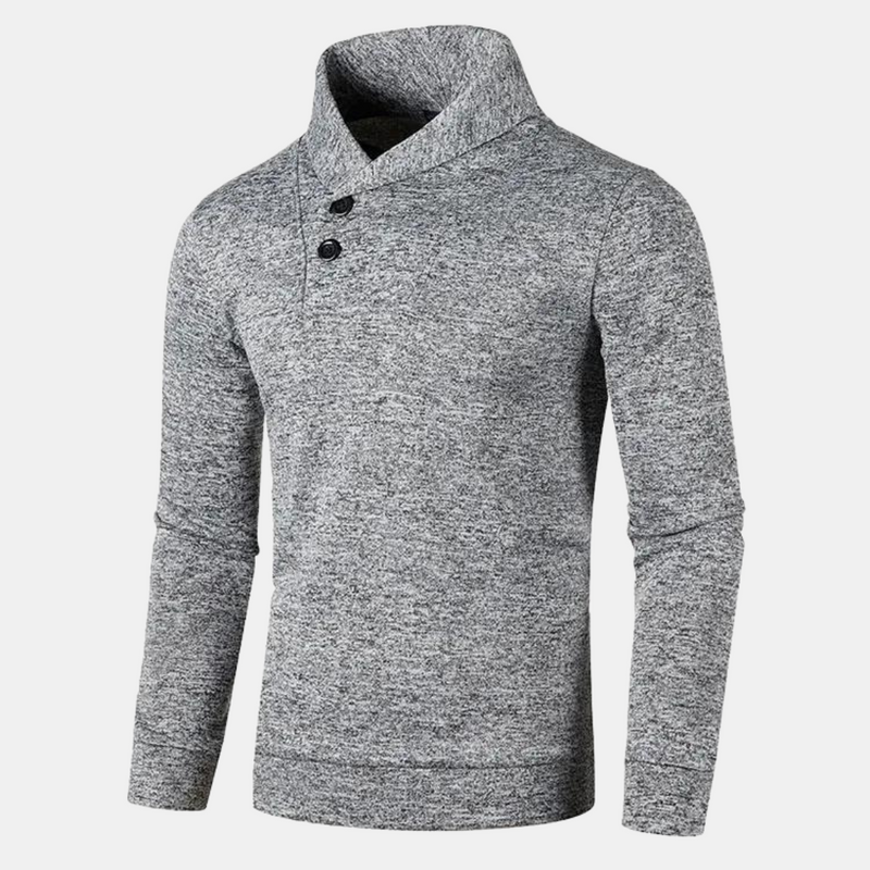 Moderne heren sweater met trendy kraag en comfortabele pasvorm