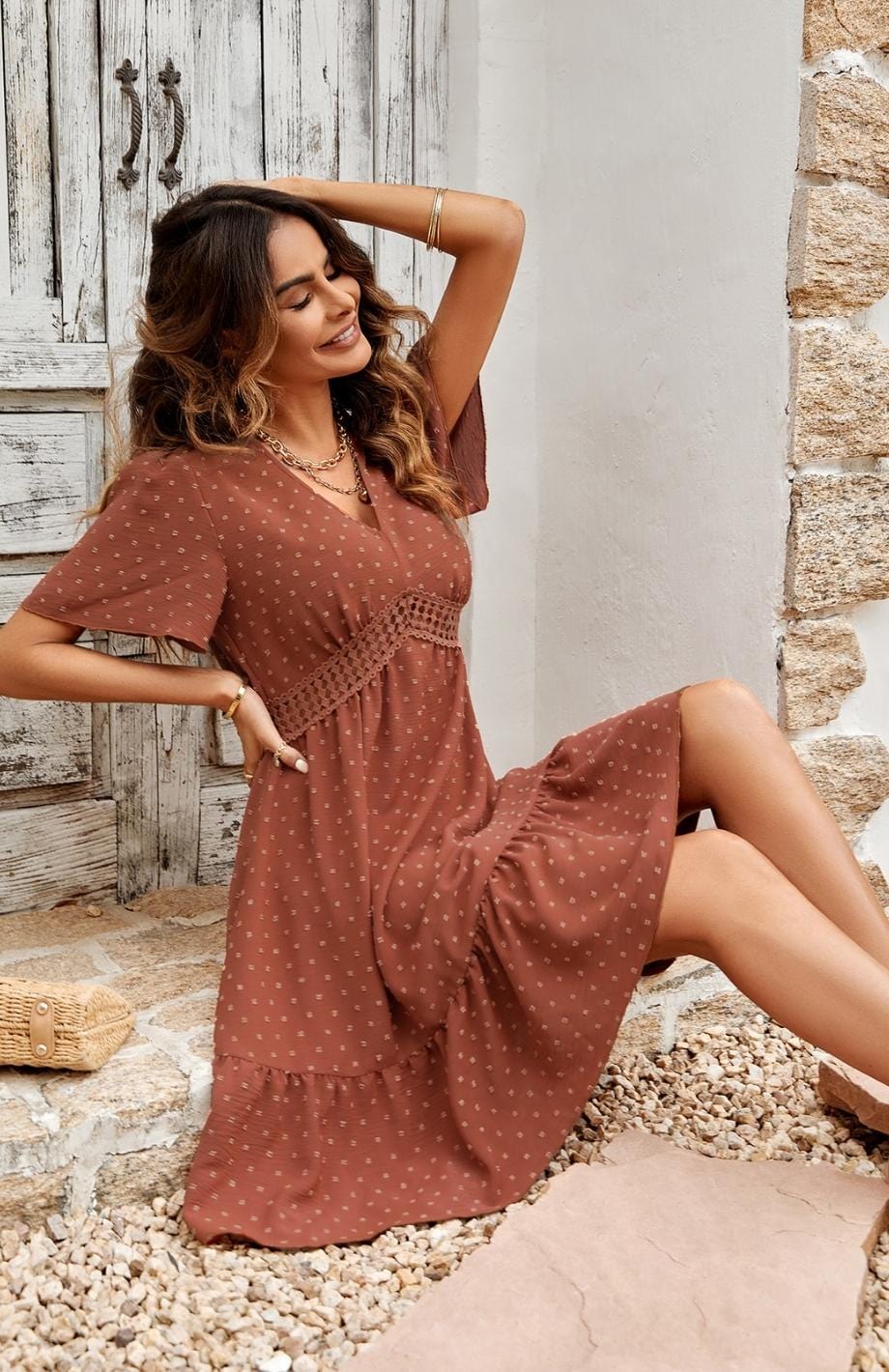Stijlvolle boho-jurk voor een romantische en landelijke bruiloft
