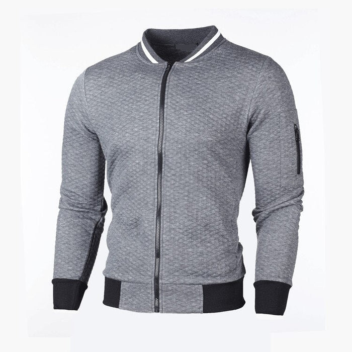 Casual herenjack met strak minimalistisch design en warme pasvorm