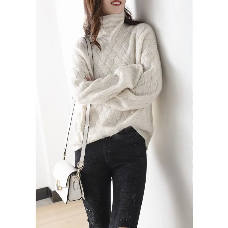 Trendy en comfortabele damestrui met wijde hals – Perfect voor de winter