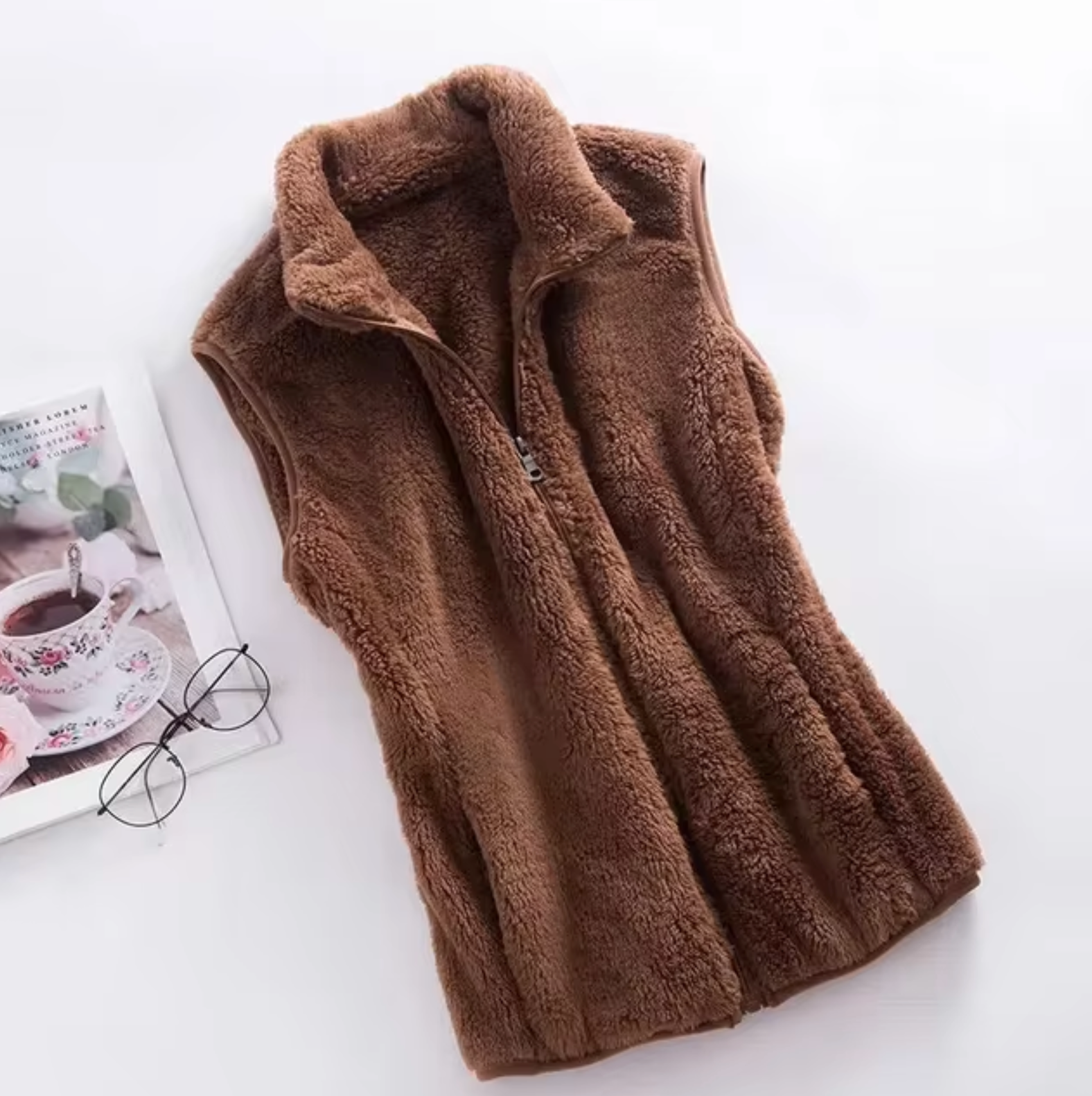 arme en comfortabele damesvest voor koude dagen