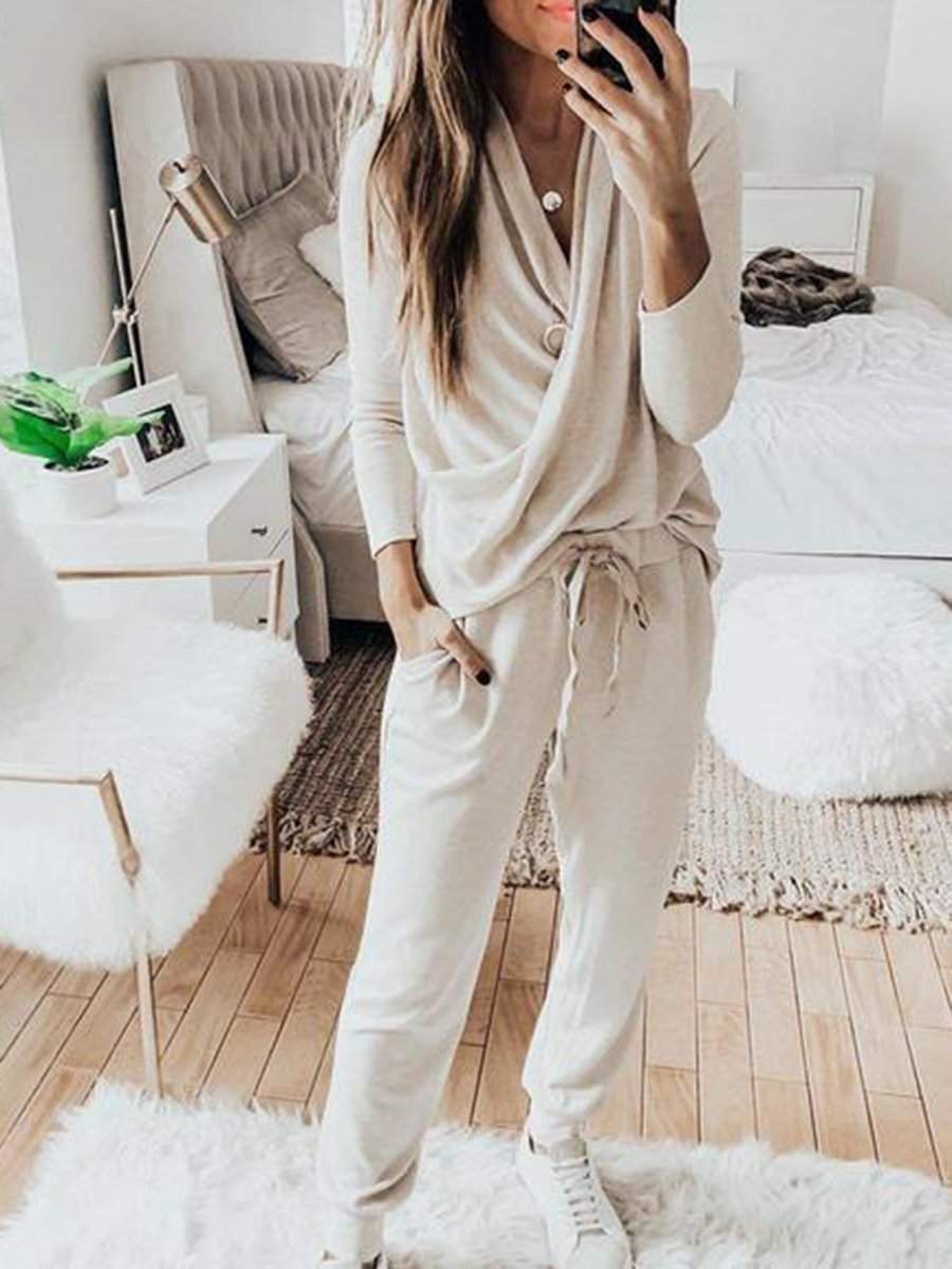 Dames Jumpsuit met Lange Mouwen – Perfect voor Vrije Tijd en Dagelijks Gebruik