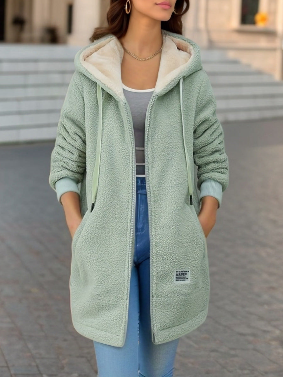 Trendy Damesjas met Capuchon en Rits – Comfortabel en Stijlvol